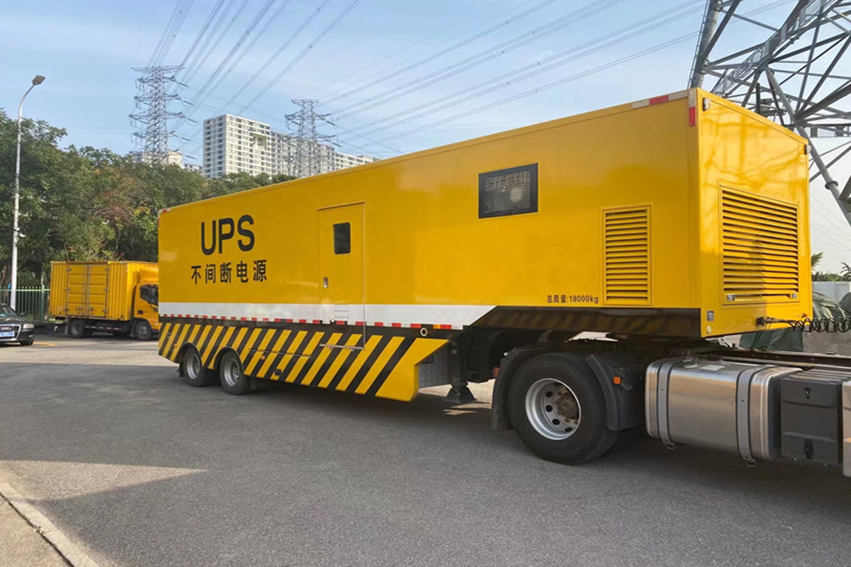 沙市发电机租赁施工现场